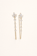 Lotus Chain Earrings
