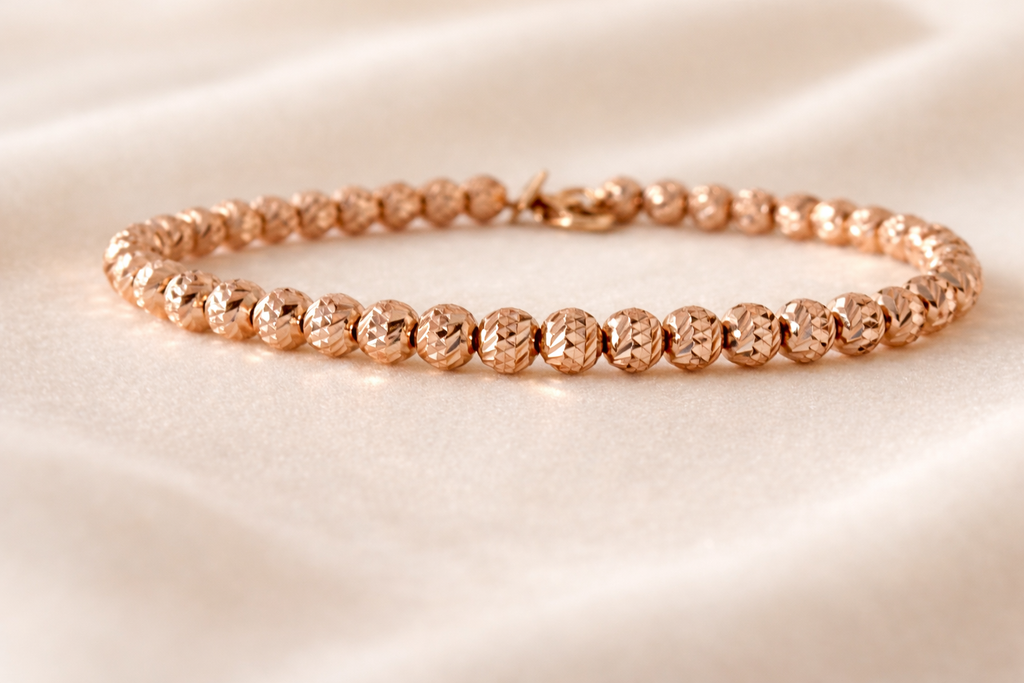 Diamond cut bracelet