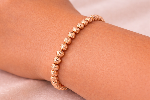 Diamond cut bracelet